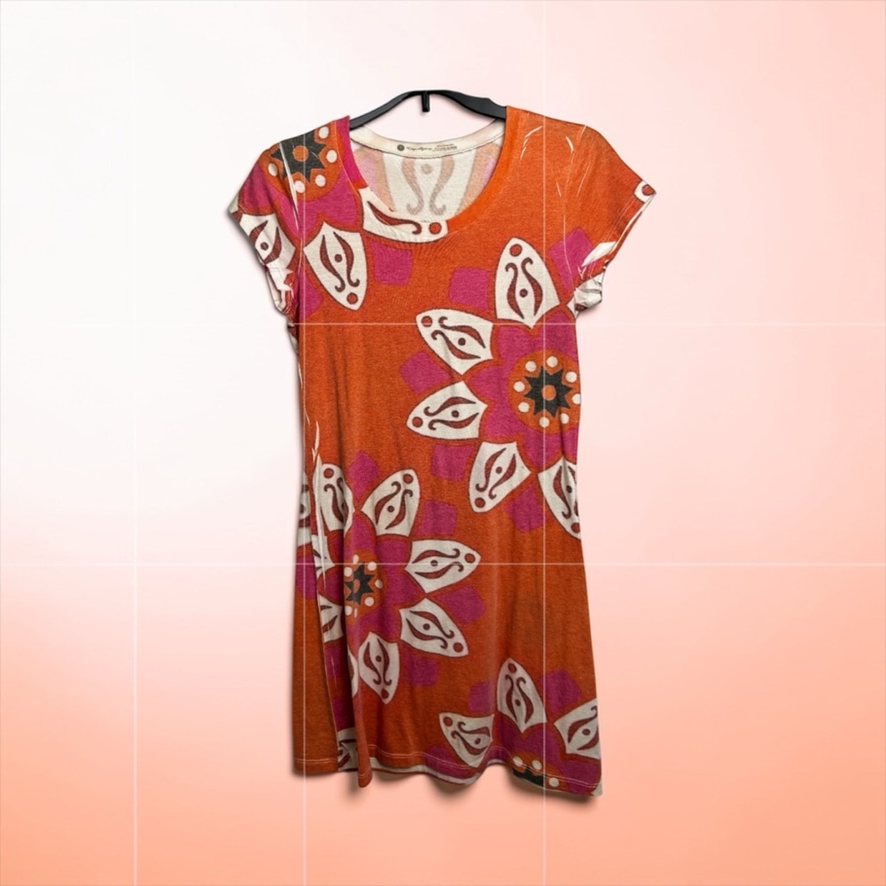 Vintage Highway artsy floral printed retro chic boho dress size Small abstract - Picture 10 of 10